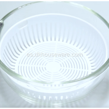 Olla de vapor de cocción de vidrio de cacerolas de vidrio de borosilicato alto